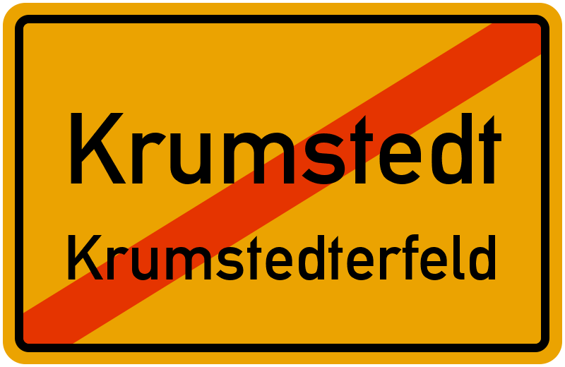 Ortsschild Krumstedt