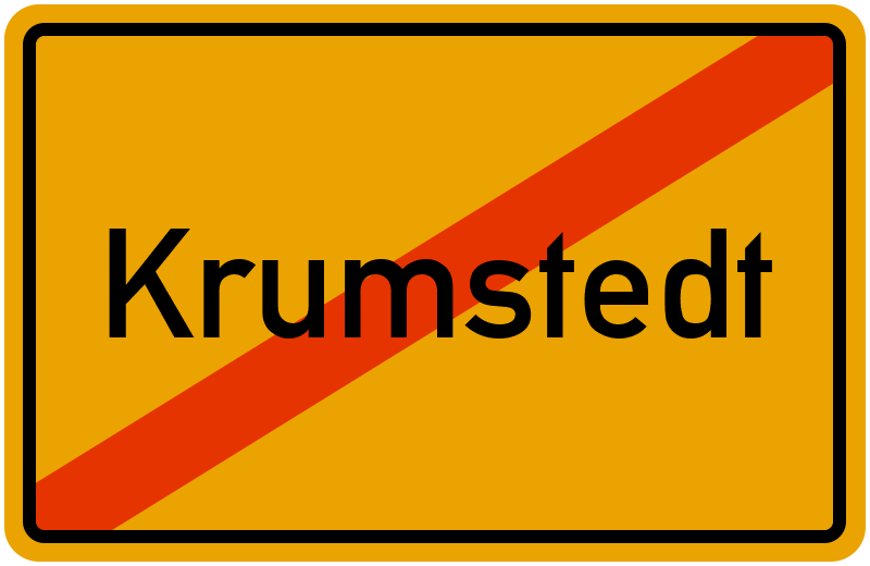 Ortsschild Krumstedt