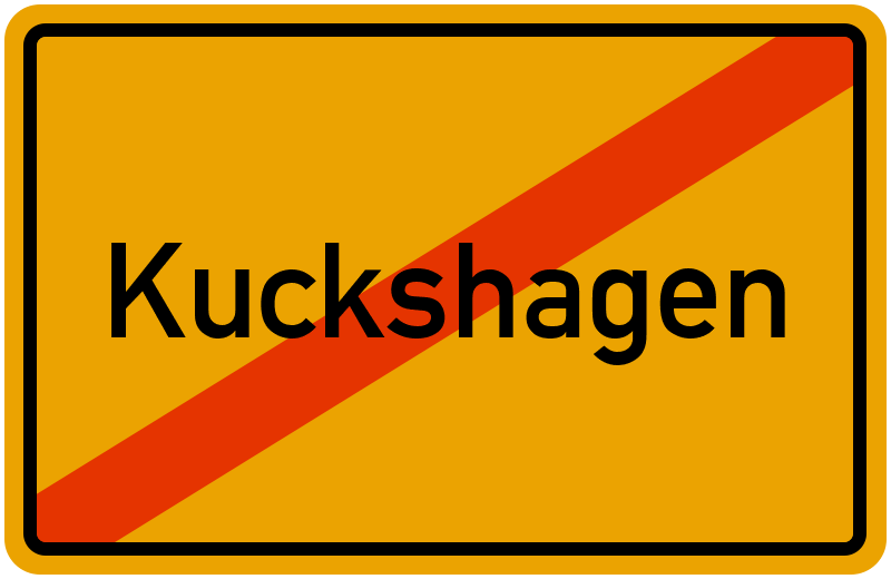 Ortsschild Kuckshagen