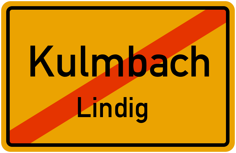 Ortsschild Kulmbach