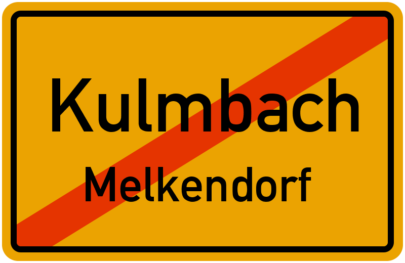 Ortsschild Kulmbach
