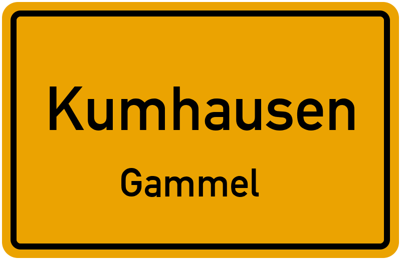 Ortsschild Kumhausen