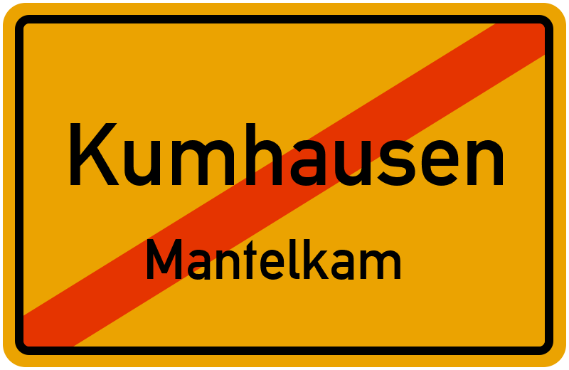 Ortsschild Kumhausen