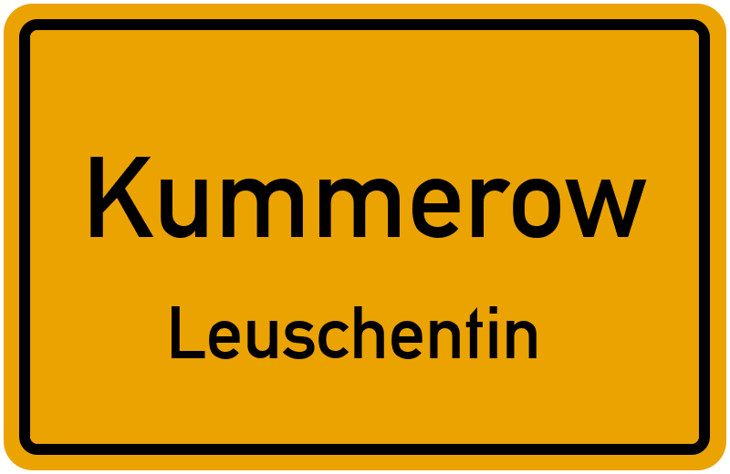 Ortsschild Kummerow