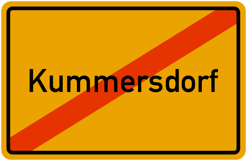 Ortsschild Kummersdorf