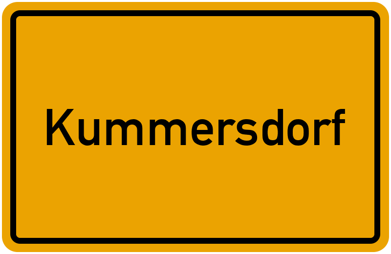 Ortsschild Kummersdorf