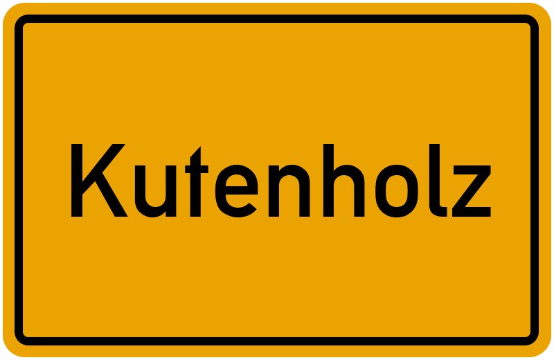 Ortsschild Kutenholz
