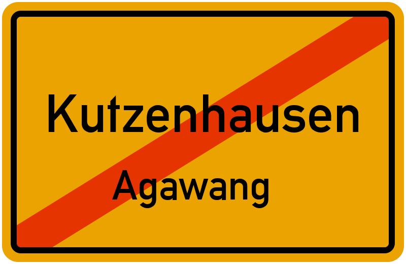 Ortsschild Kutzenhausen