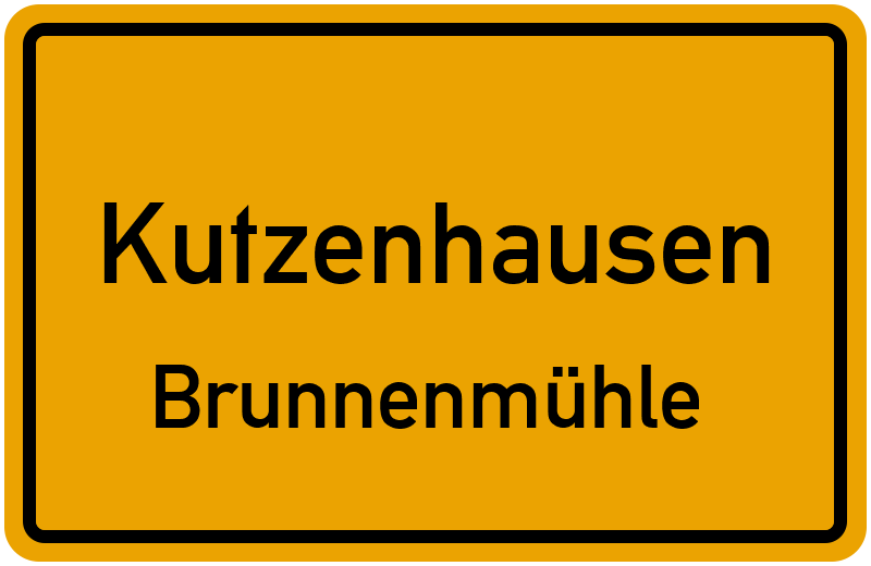 Ortsschild Kutzenhausen