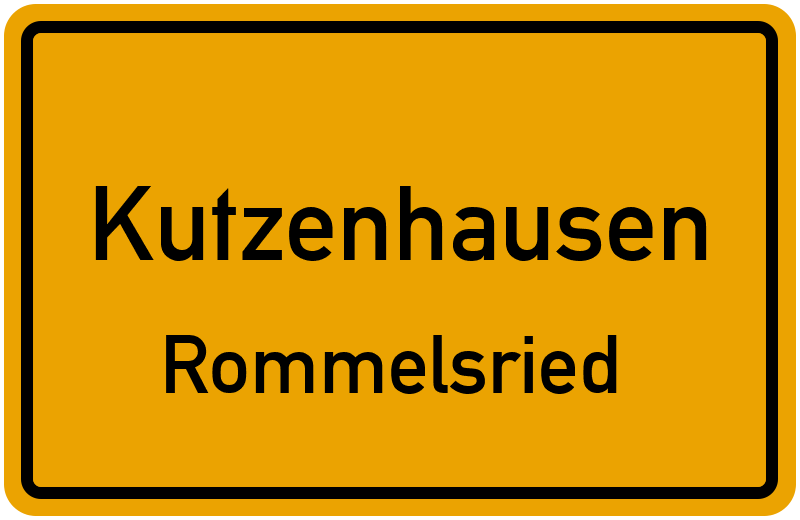 Ortsschild Kutzenhausen
