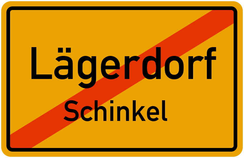 Ortsschild Lägerdorf