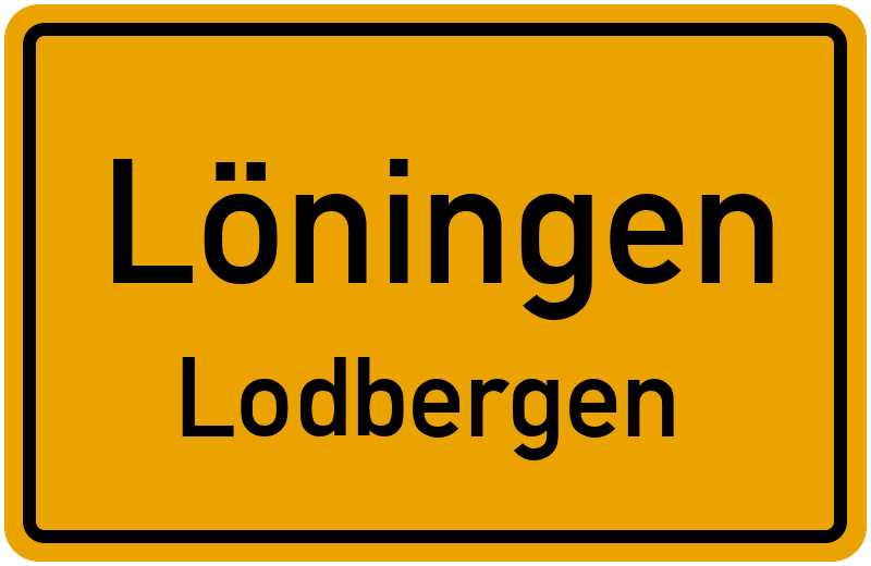 Ortsschild Löningen