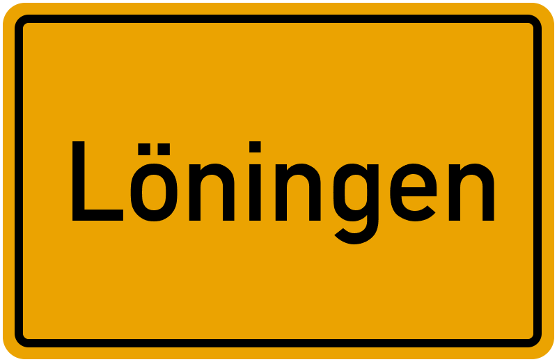 Ortsschild Löningen