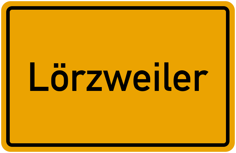 Ortsschild Lörzweiler