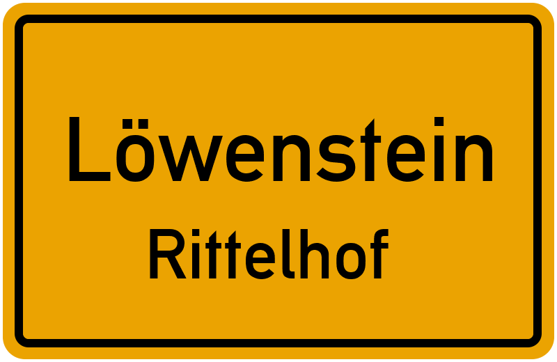 Ortsschild Löwenstein