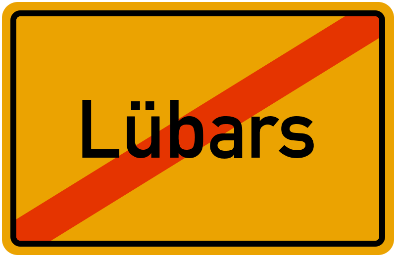 Ortsschild Lübars