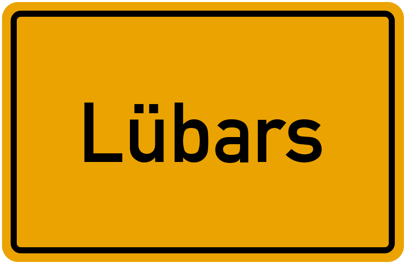Ortsschild Lübars