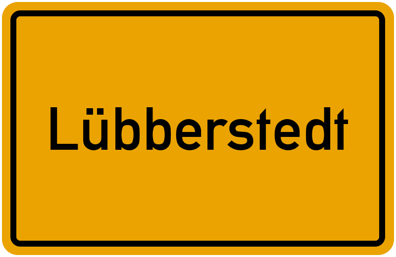 Ortsschild Lübberstedt