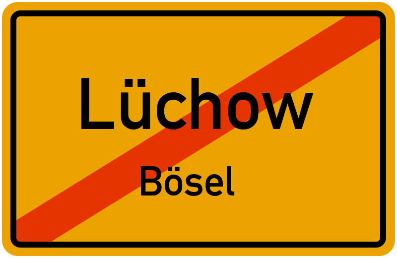 Ortsschild Lüchow
