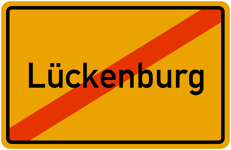 Ortsschild Lückenburg