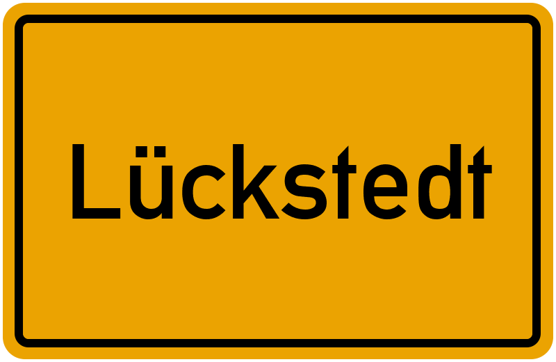 Ortsschild Lückstedt