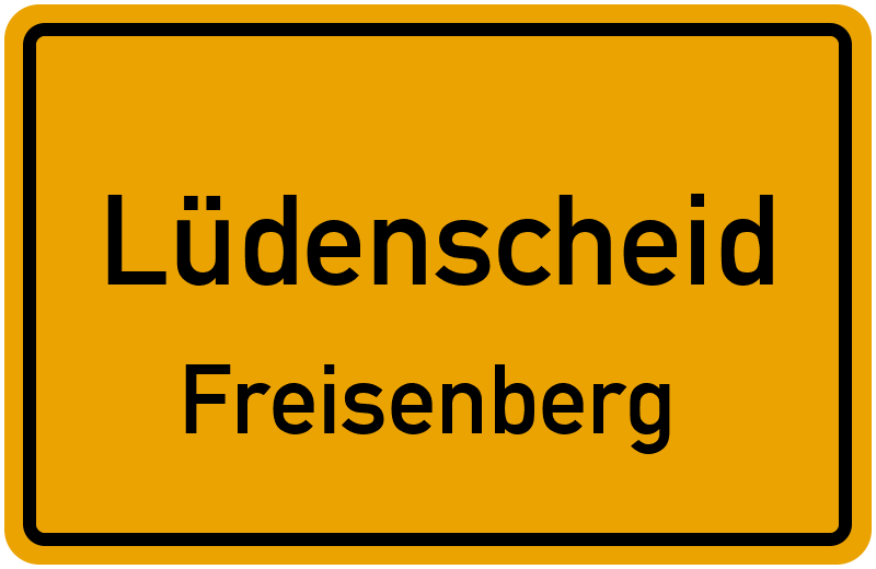 Ortsschild Lüdenscheid