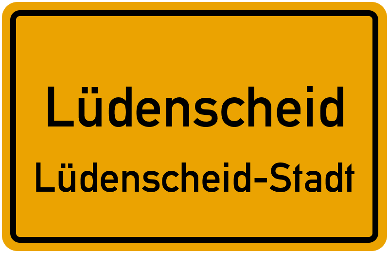 Ortsschild Lüdenscheid