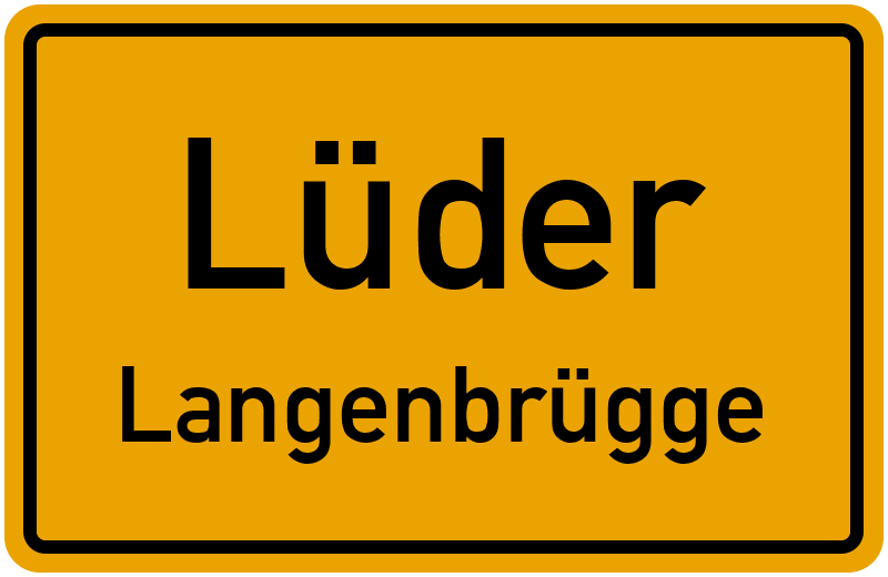 Ortsschild Lüder