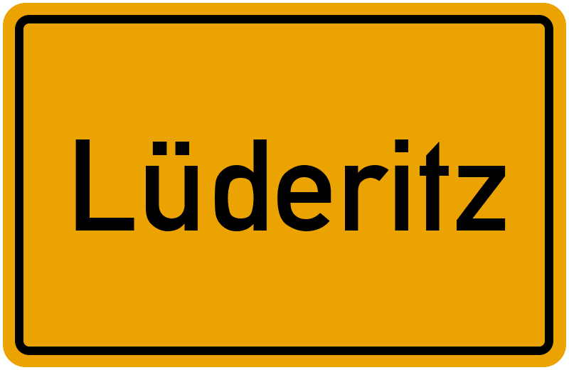 Ortsschild Lüderitz
