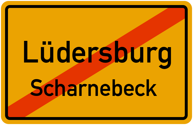 Ortsschild Lüdersburg