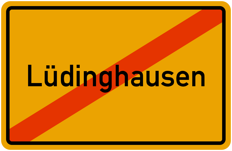 Ortsschild Lüdinghausen