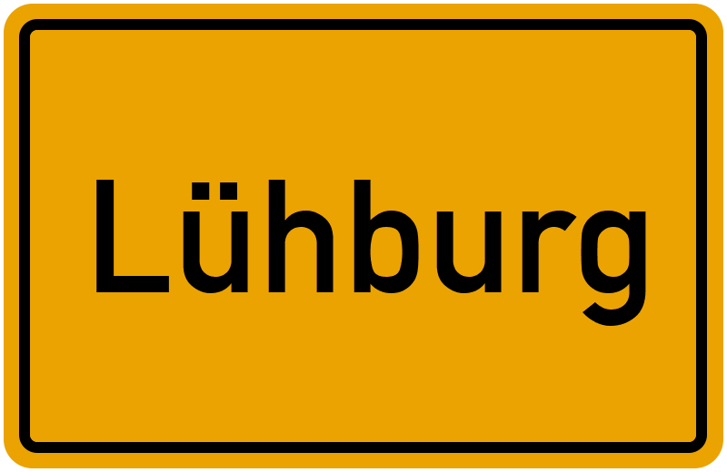 Ortsschild Lühburg