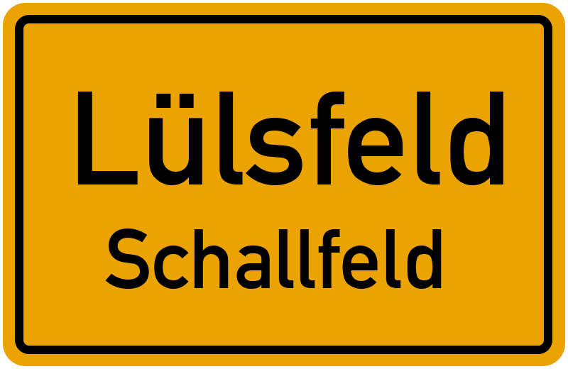Ortsschild Lülsfeld