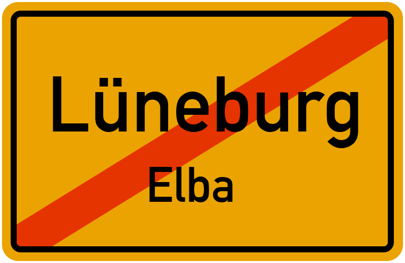 Ortsschild Lüneburg