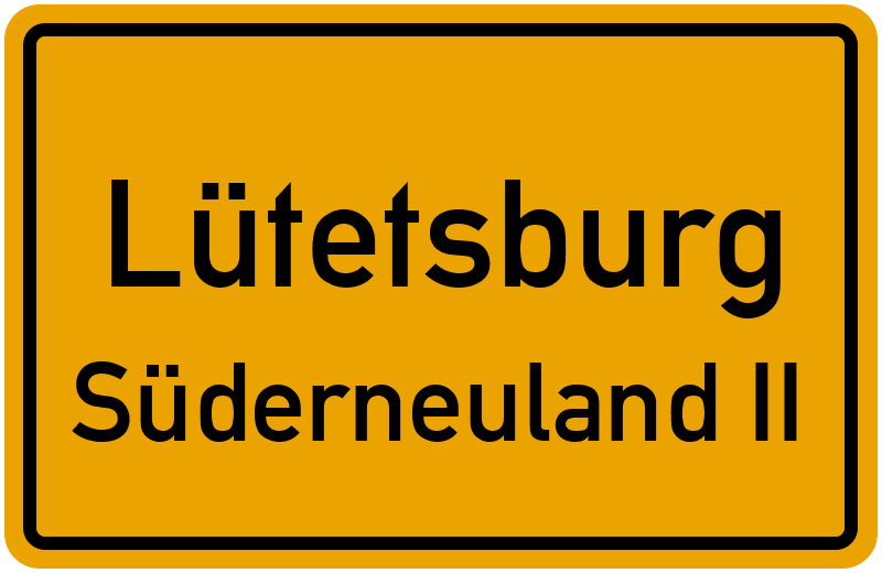 Ortsschild Lütetsburg