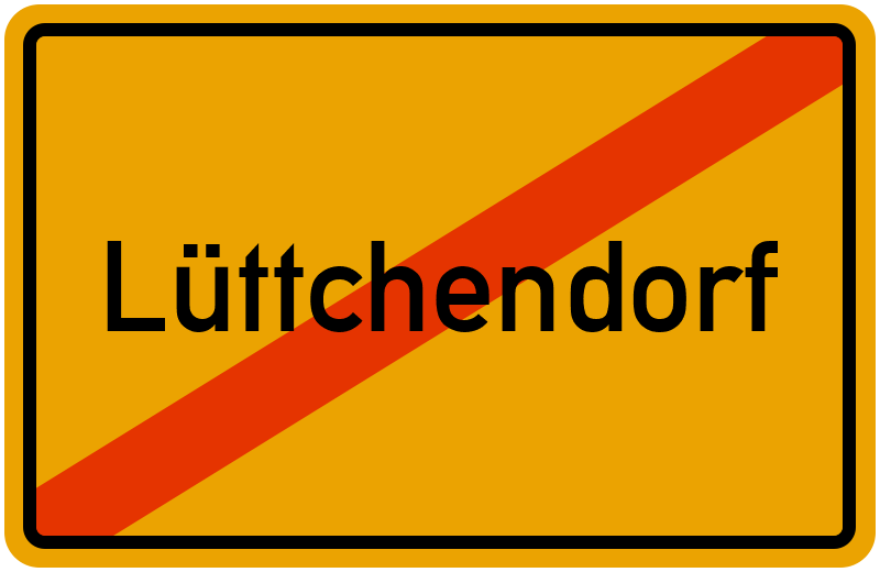 Ortsschild Lüttchendorf