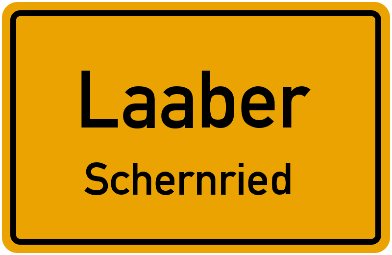 Ortsschild Laaber