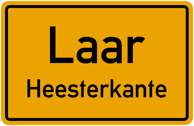 Ortsschild Laar