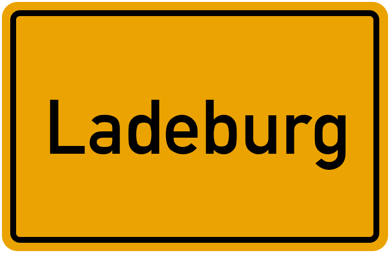 Ortsschild Ladeburg