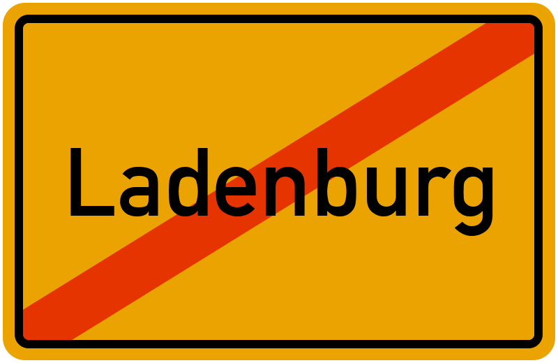Ortsschild Ladenburg