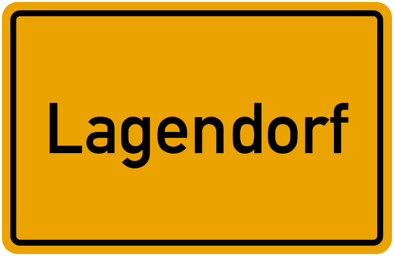 Ortsschild Lagendorf