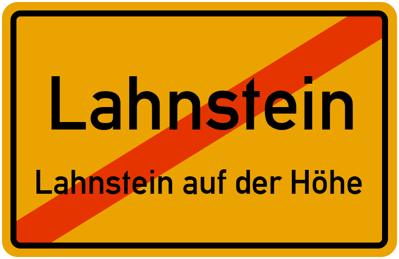 Ortsschild Lahnstein