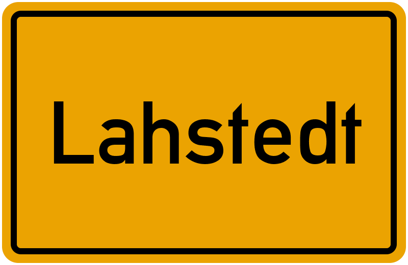 Ortsschild Lahstedt