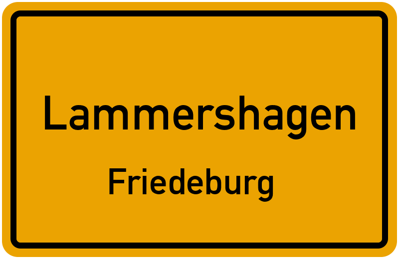 Ortsschild Lammershagen