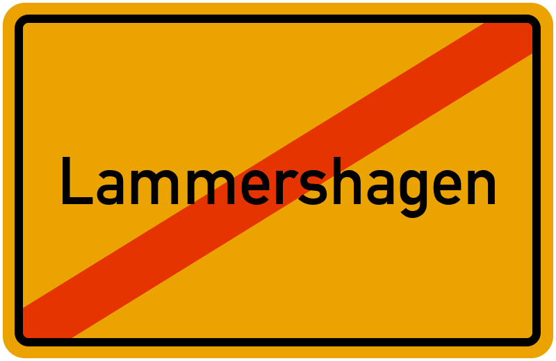 Ortsschild Lammershagen