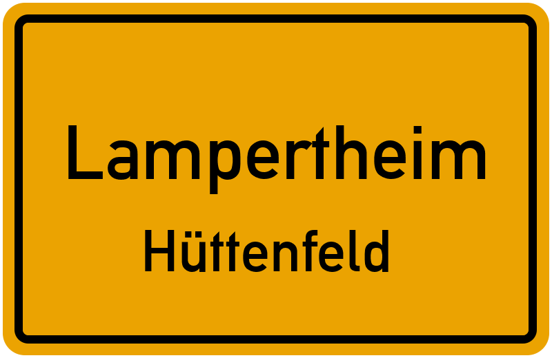 Ortsschild Lampertheim