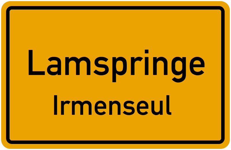 Ortsschild Lamspringe