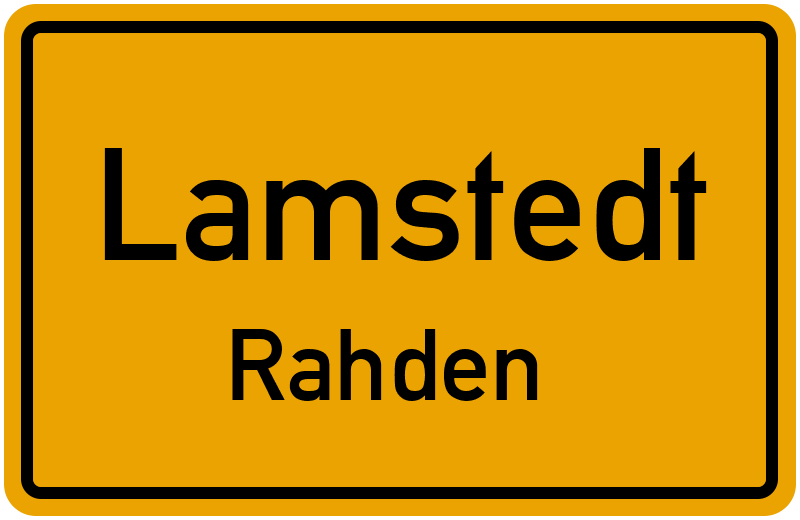 Ortsschild Lamstedt