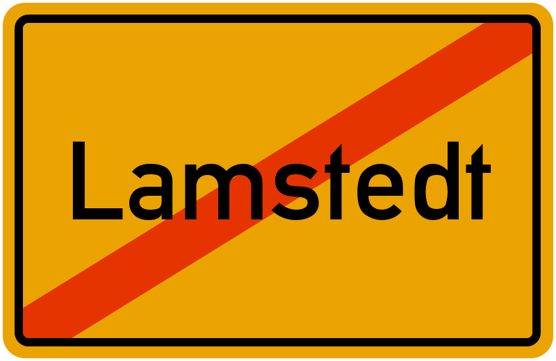 Ortsschild Lamstedt