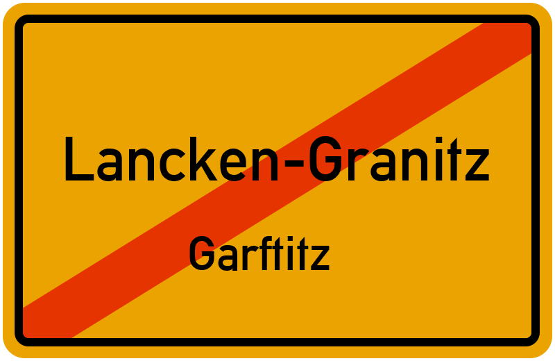 Ortsschild Lancken-Granitz
